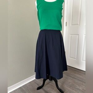 Navy Blue Circle Skirt